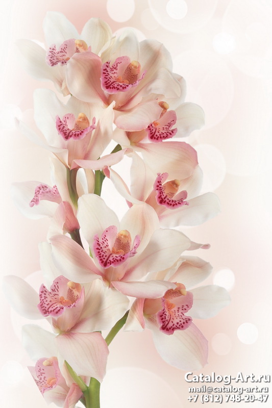 картинки для фотопечати на потолках, идеи, фото, образцы - Потолки с фотопечатью - Розовые орхидеи 82